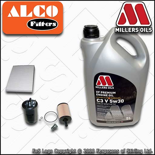 SERVICE KIT for AUDI A4 (B7) 2.0 TDI 16V OIL FUEL CABIN FILTERS +OIL (2004-2008)