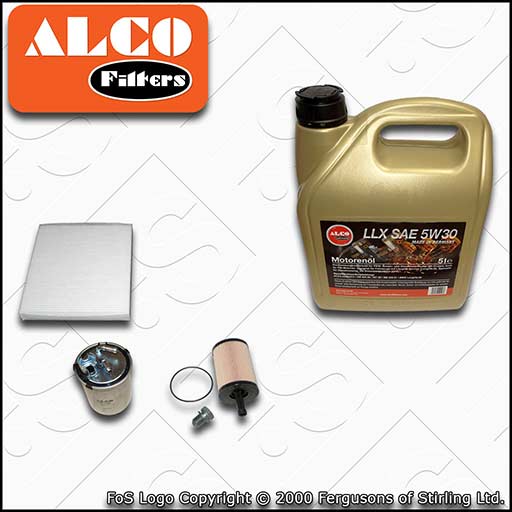 SERVICE KIT for VW POLO 9N 1.9 TDI ALCO OIL FUEL CABIN FILTERS +OIL (2005-2009)