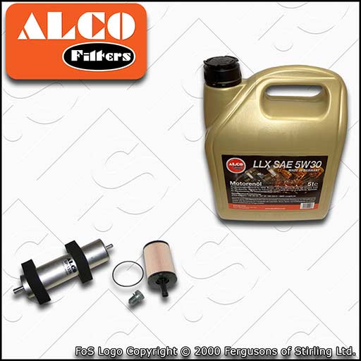 SERVICE KIT AUDI Q5 2.0 TDI CA* OIL FUEL FILTERS +C3 5w30 OIL (2008-2010)