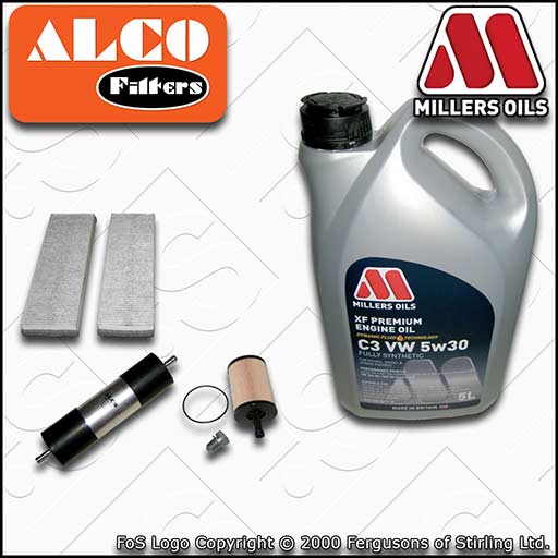 SERVICE KIT for AUDI A6 C6 2.0 TDI CAGB CAHA OIL FUEL CABIN FILTERS +OIL (08-11)