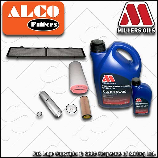 SERVICE KIT for BMW 3 SERIES E90 E91 318D 320D M47 OIL AIR FUEL CABIN FILTER+OIL