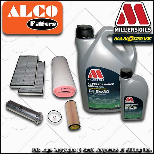 SERVICE KIT for BMW 5 SERIES E60 E61 520D M47 OIL AIR FUEL CABIN FILTERS +EE OIL