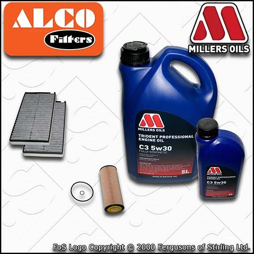 SERVICE KIT for BMW 5 SERIES E60 E61 520D M47 OIL CABIN FILTERS +OIL (2005-2007)