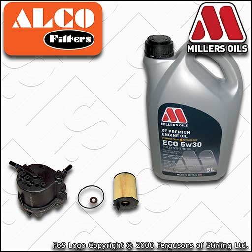 SERVICE KIT for FORD FIESTA MK6 1.4 TDCI OIL FUEL FILTER +XF ECO OIL (2001-2008)