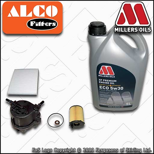 SERVICE KIT for FORD FIESTA MK7 1.4 TDCI F6J* OIL FUEL CABIN FILTER +OIL (08-10)