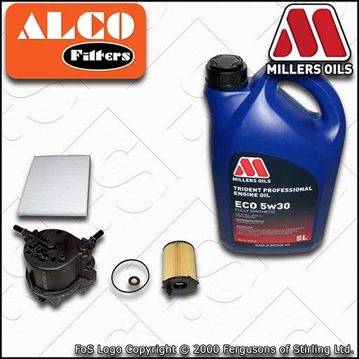 SERVICE KIT for FORD FIESTA MK7 1.4 TDCI F6J* OIL FUEL CABIN FILTER +OIL (08-10)