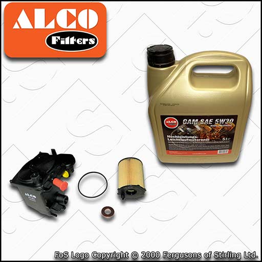 SERVICE KIT for CITROEN C4 PICASSO 1.6 HDI DV6TED4 OIL FUEL FILTERS +OIL (06-11)