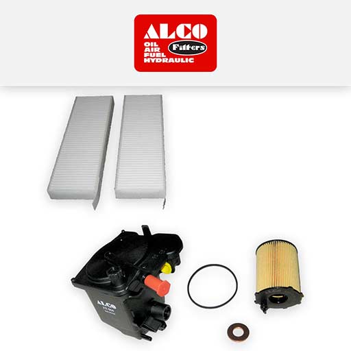 KNS Service Kit For Peugeot 308 1.6 HDi Diesel (2010-2015) - Oil, Air & Cabin Filters