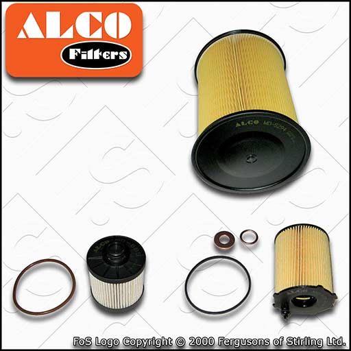 SERVICE KIT for FORD KUGA 1.5 TDCI ALCO OIL AIR FUEL FILTERS (2016-2019)