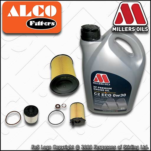 SERVICE KIT for FORD C-MAX 1.5 TDCI OIL AIR FUEL FILTERS +0w30 OIL (2015-2021)