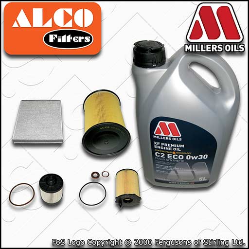 SERVICE KIT for FORD FOCUS MK3 1.5 TDCI OIL AIR FUEL CABIN FILTER +OIL 2014-2018