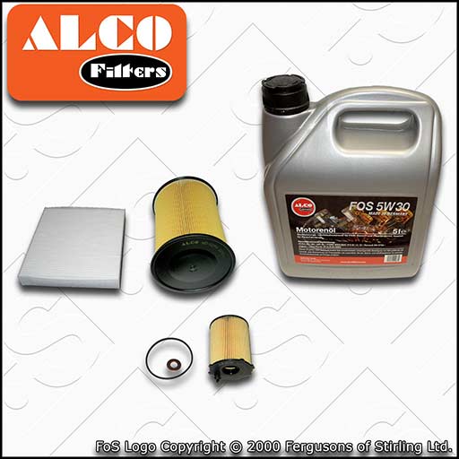 SERVICE KIT for VOLVO S40 II V50 1.6 D D2 OIL AIR CABIN FILTERS +OIL (2007-2012)