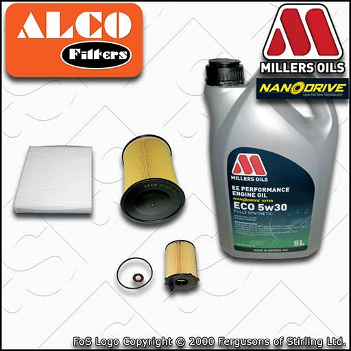 SERVICE KIT for FORD C-MAX 1.6 TDCI OIL AIR CABIN FILTERS +EE OIL (2007-2010)