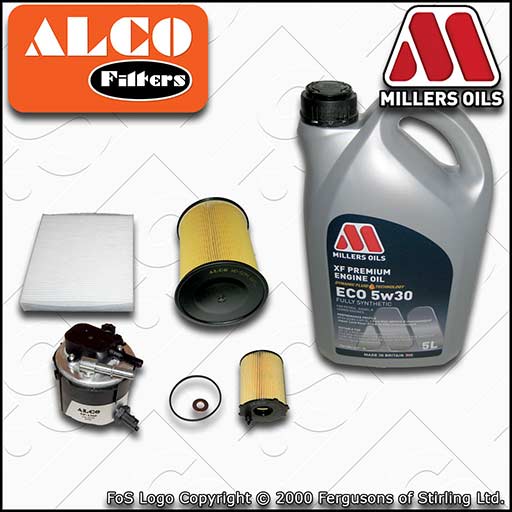 SERVICE KIT for FORD C-MAX 1.6 TDCI OIL AIR FUEL CABIN FILTERS +OIL (2007-2010)