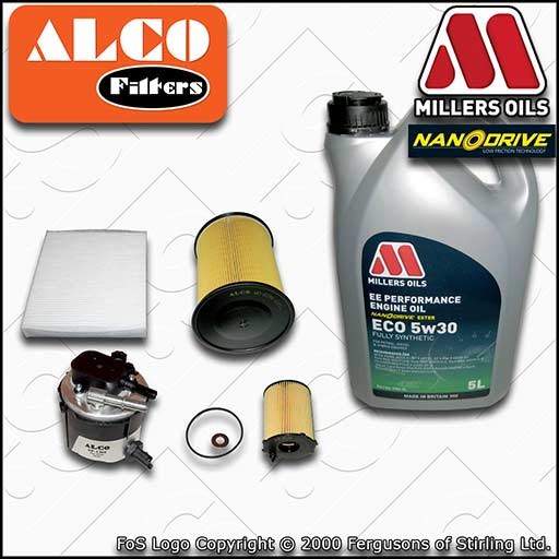 SERVICE KIT for FORD C-MAX 1.6 TDCI OIL AIR FUEL CABIN FILTERS +OIL (2007-2010)