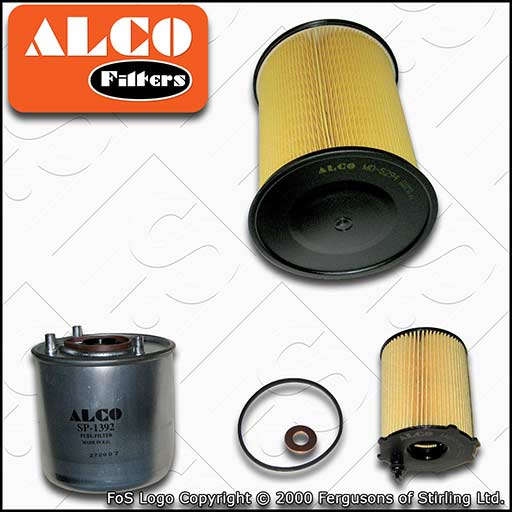 SERVICE KIT for VOLVO V40 1.6 D2 ALCO OIL AIR FUEL FILTERS (2012-2016)