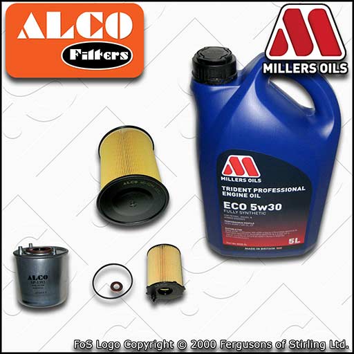 SERVICE KIT for VOLVO S40 II V50 1.6 D2 OIL AIR FUEL FILTERS +OIL (2010-2012)