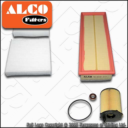 SERVICE KIT for PEUGEOT 207 1.6 HDI ALCO OIL AIR CABIN FILTERS (2006-2011)