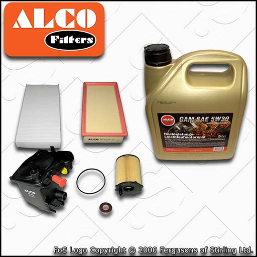 SERVICE KIT for CITROEN DISPATCH 1.6 HDI 16V OIL AIR FUEL CABIN FILTER OIL 07-16