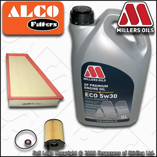 SERVICE KIT for FORD S-MAX 1.6 TDCI ALCO OIL AIR FILTERS +XF ECO OIL (2011-2014)