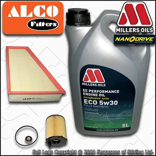 SERVICE KIT for FORD S-MAX 1.6 TDCI ALCO OIL AIR FILTER +EE NANO OIL (2011-2014)