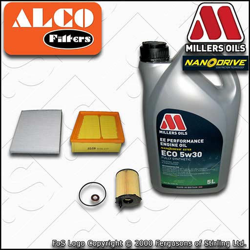 SERVICE KIT for FORD FIESTA MK7 1.4 TDCI KVJA OIL AIR CABIN FILTERS +OIL (10-12)