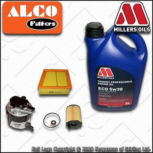 SERVICE KIT for FORD FIESTA MK7 1.6 TDCI HHJ* OIL AIR FUEL FILTER +OIL 2008-2012