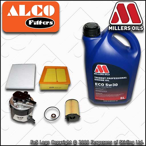 SERVICE KIT for FORD FIESTA MK7 1.6 TDCI HHJ* OIL AIR FUEL CABIN FILTERS +OIL