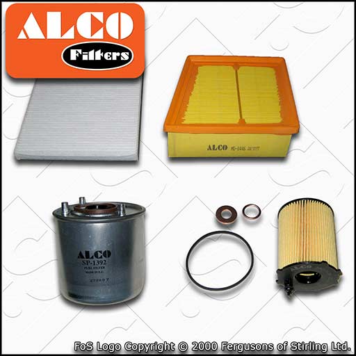 SERVICE KIT for FORD FIESTA MK7 1.5 TDCI UGJC ALCO OIL AIR FUEL CABIN FILTERS