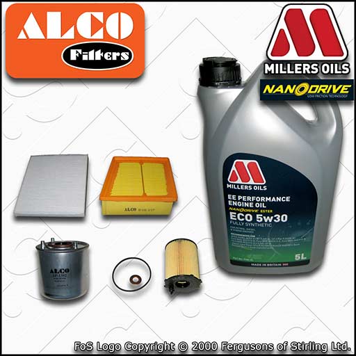 SERVICE KIT for FORD FIESTA MK7 1.4 TDCI KVJA OIL AIR FUEL CABIN FILTERS +OIL