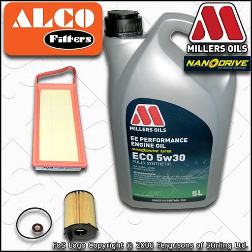 SERVICE KIT for FORD FIESTA MK6 1.4 TDCI OIL AIR FILTERS +EE ECO OIL (2001-2008)