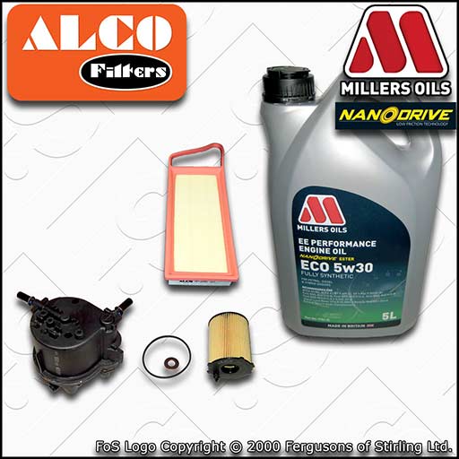 SERVICE KIT for FORD FIESTA MK6 1.4 TDCI OIL AIR FUEL FILTER +EE OIL (2001-2008)