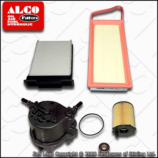 SERVICE KIT for CITROEN C1 1.4 HDI ALCO OIL AIR FUEL CABIN FILTERS (2005-2014)