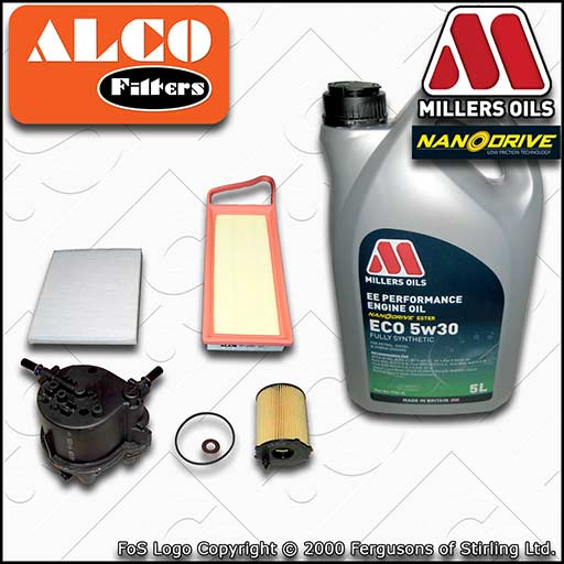 SERVICE KIT for FORD FIESTA MK7 1.4 TDCI F6J* OIL AIR FUEL CABIN FILTERS +OIL