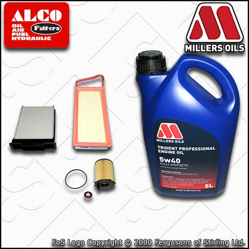 SERVICE KIT for TOYOTA AYGO 1.4 D-4D OIL AIR CABIN FILTERS +5w40 OIL (2005-2010)