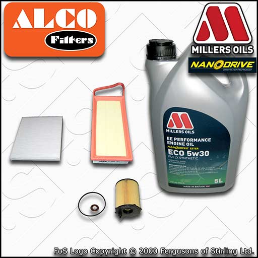 SERVICE KIT for FORD FIESTA MK7 1.4 TDCI F6J* OIL AIR CABIN FILTERS +OIL (08-10)