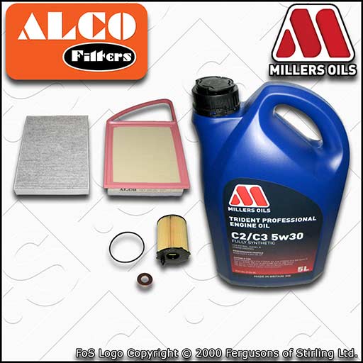 SERVICE KIT for CITROEN C5 1.6 HDI OIL AIR CABIN FILTERS +OIL (2010-2015)