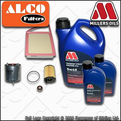 SERVICE KIT for FIAT SCUDO 1.6 D MULTIJET 8V OIL AIR FUEL FILTERS +OIL 2011-2016