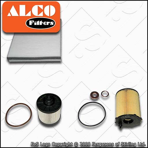 SERVICE KIT for FORD FOCUS MK3 1.5 TDCI ALCO OIL FUEL CABIN FILTERS (2014-2018)