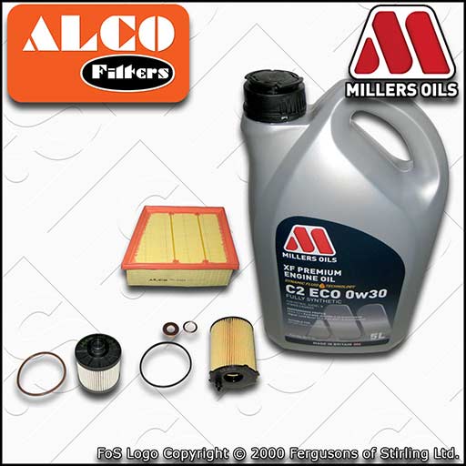 SERVICE KIT for FORD FIESTA MK8 1.5 TDCI OIL AIR FUEL FILTERS +OIL (2017-2019)