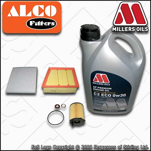 SERVICE KIT for FORD FIESTA MK8 1.5 TDCI OIL AIR CABIN FILTERS +OIL (2017-2019)