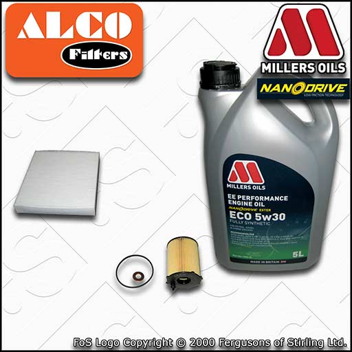 SERVICE KIT for FORD FOCUS MK2 1.6 TDCI OIL CABIN FILTERS +EE OIL (2004-2010)