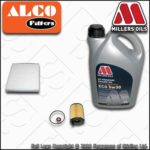 SERVICE KIT for FORD S-MAX 1.6 TDCI ALCO OIL CABIN FILTERS +ECOOIL (2011-2014)
