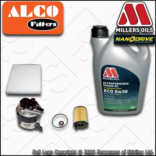 SERVICE KIT for FORD C-MAX 1.6 TDCI OIL FUEL CABIN FILTERS +EE OIL (2007-2010)