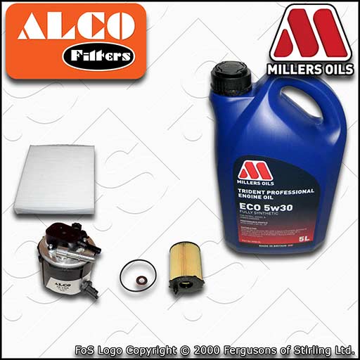 SERVICE KIT for FORD C-MAX 1.6 TDCI OIL FUEL CABIN FILTERS +ECO OIL (2007-2010)