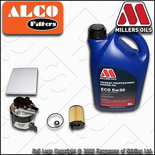 SERVICE KIT for FORD FIESTA MK7 1.6 TDCI HHJ* OIL FUEL CABIN FILTER +OIL (08-12)