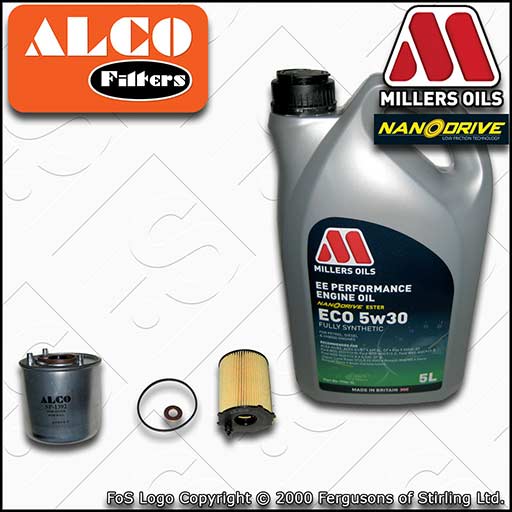 SERVICE KIT for FORD S-MAX 1.6 TDCI ALCO OIL FUEL FILTERS +EE NANO OIL 2011-2014