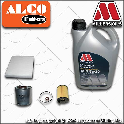 SERVICE KIT for VOLVO S40 II V50 1.6 D2 OIL FUEL CABIN FILTERS +OIL (2010-2012)