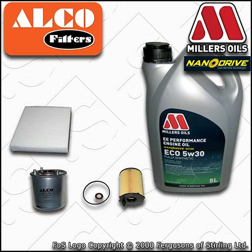 SERVICE KIT for VOLVO S40 II V50 1.6 D2 OIL FUEL CABIN FILTERS +OIL (2010-2012)