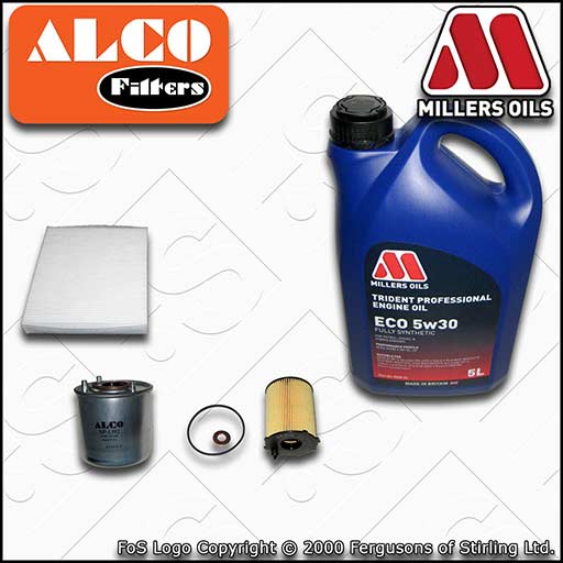 SERVICE KIT for FORD S-MAX 1.6 TDCI ALCO OIL FUEL CABIN FILTERS +OIL (2011-2014)